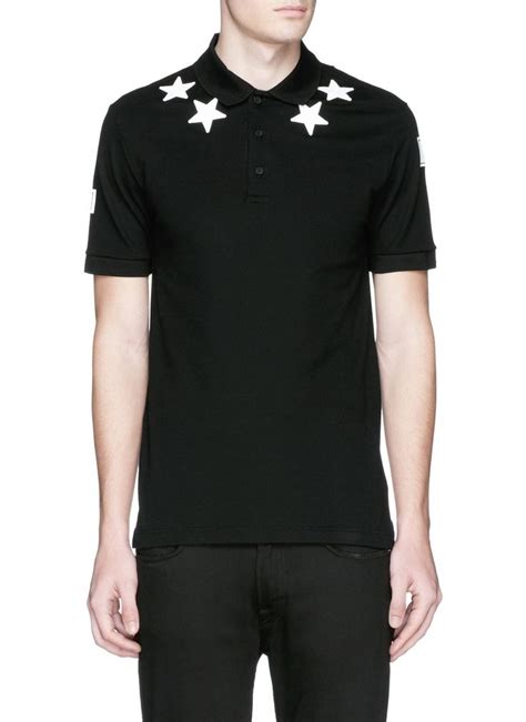 givenchy star collar tee|Givenchy Star Collar Tee in Black .